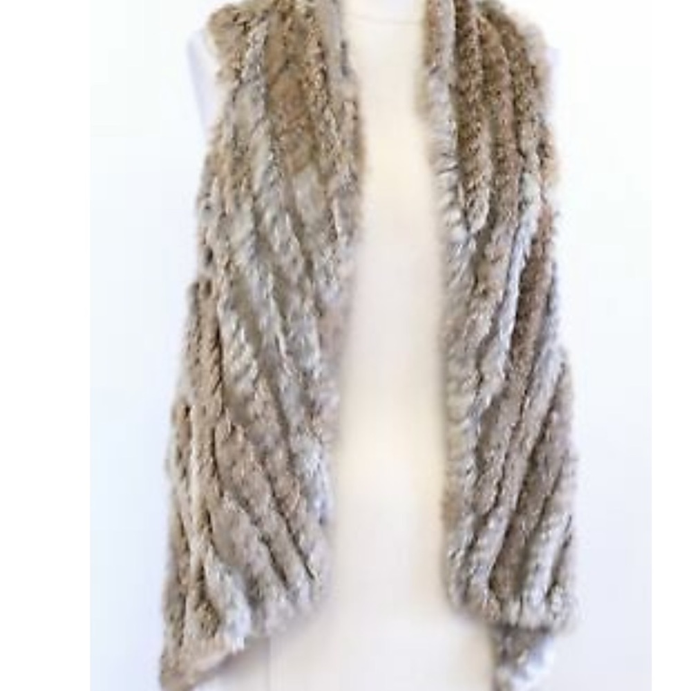Alberto Makali Genuine Real Fur Vest L